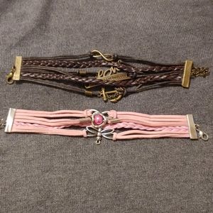 Lot of 2 Infinity Bracelets